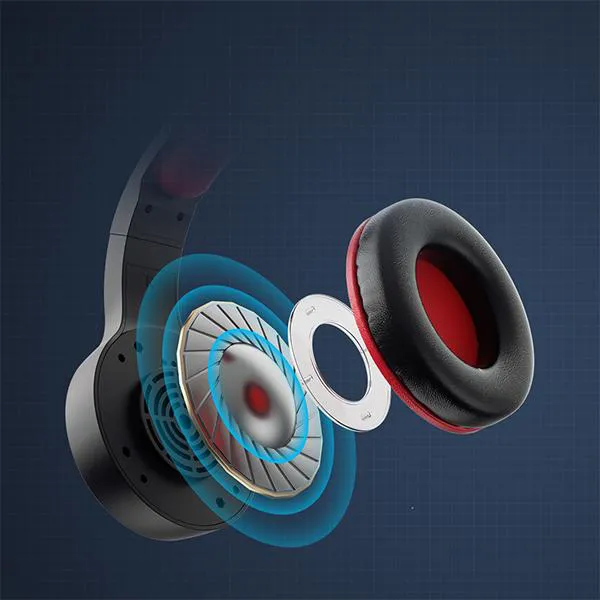 Tai nghe Over-ear kiểu dáng Gaming GH100 Black