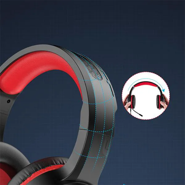 Tai nghe Over-ear kiểu dáng Gaming GH100 Black