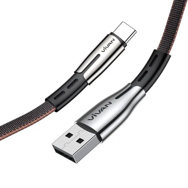 Cáp Sạc Type-C BTK-C Black Brown 3A 1m