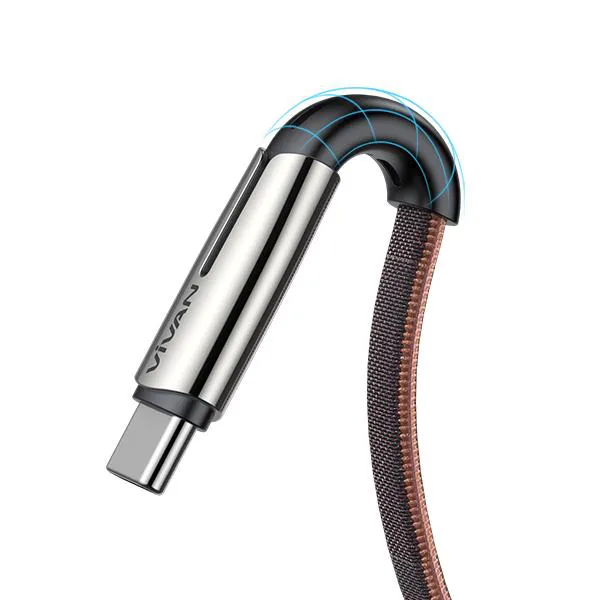 Cáp Sạc Type-C BTK-C Black Brown 3A 1m