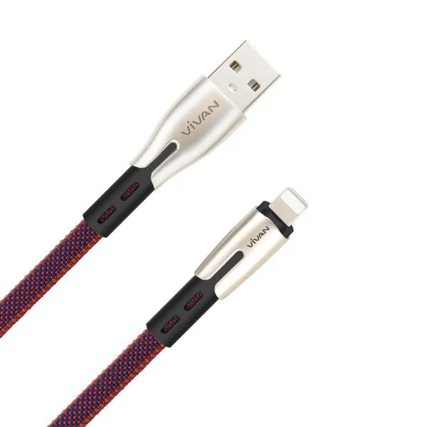 Cáp Sạc Lightning BTK-L Red Brown 2.4A 1m