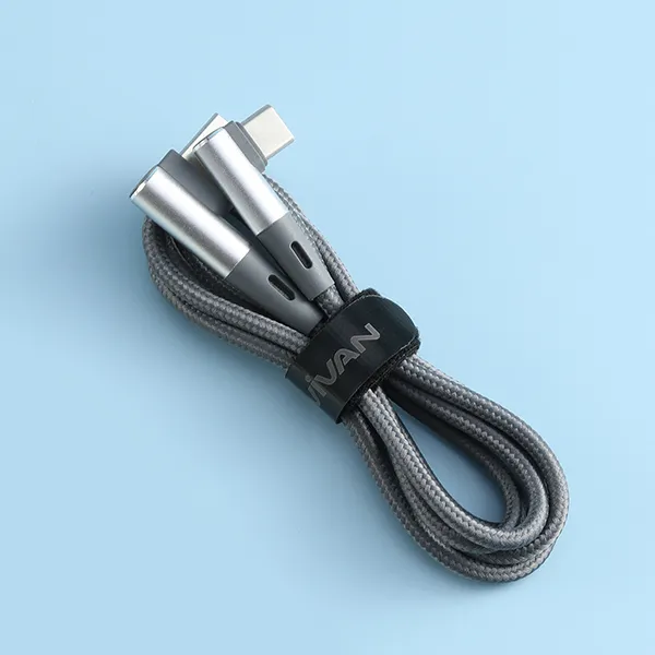 Cáp chữ L Gaming cổng Type-C 2.4A 1M BWC100S Gray