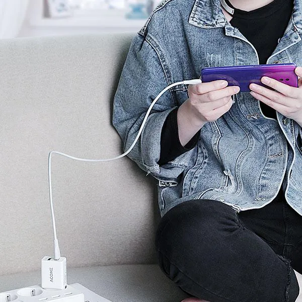 Cốc Sạc Nhanh AC03 White 2.4A 2 USB