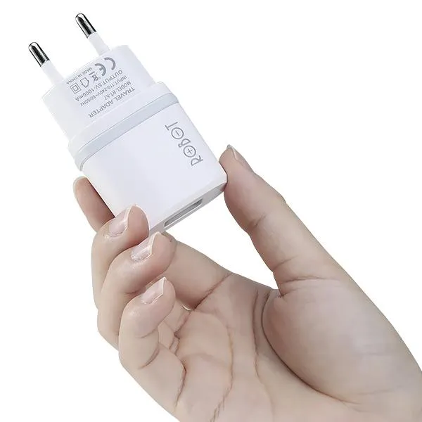 Cốc sạc RT-K7 1 cổng USB 5W Kèm Cáp Micro