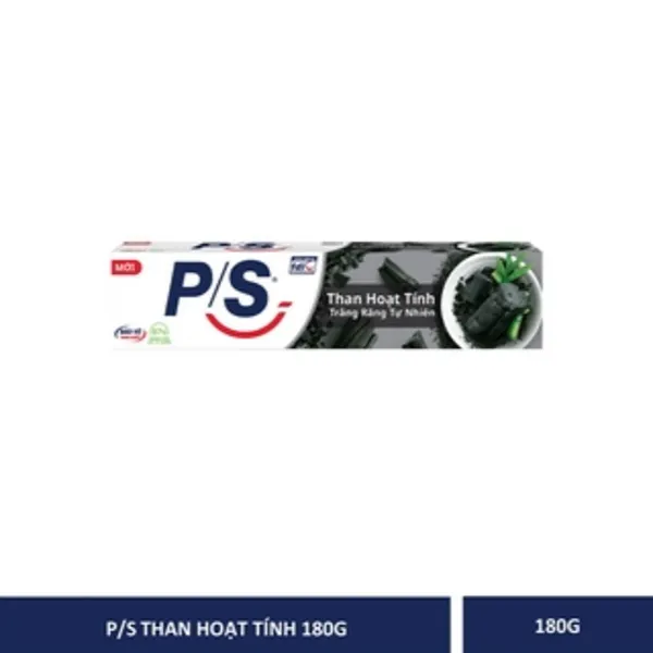 Kem Đánh Răng P/S Trắng Răng Than Hoạt Tính & Tre 180g