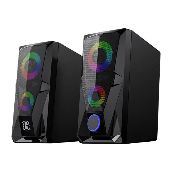 Loa Gaming Led RGB 6W RS200 Black