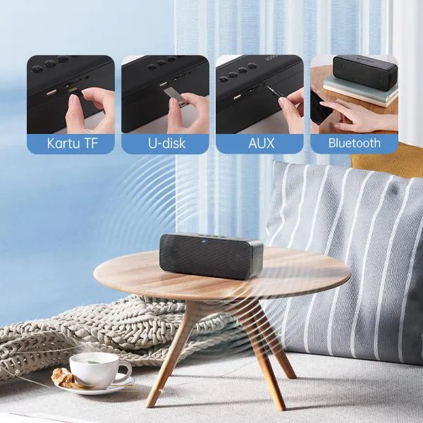 Loa Bluetooth chất âm mạnh mẽ 10W RB520 Black