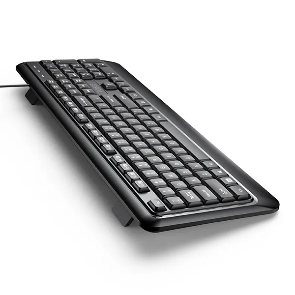 Combo chuột và bàn phím có dây KM2600 Black