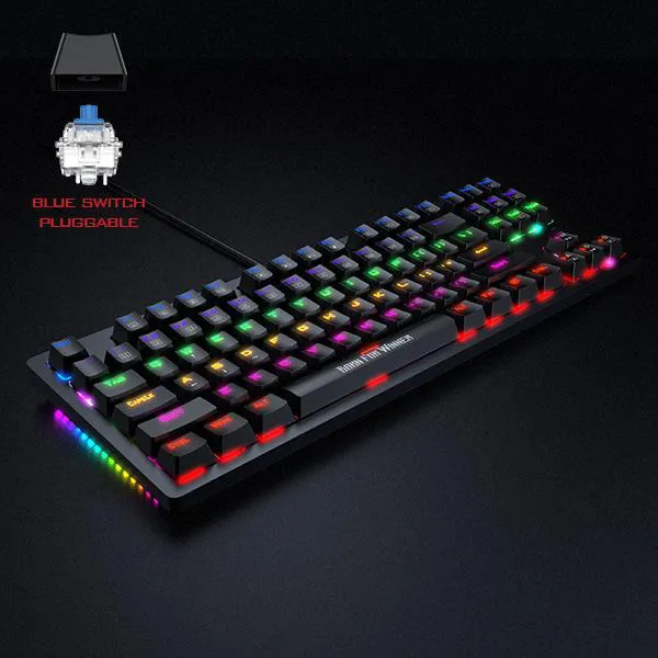 Bàn phím cơ Gaming LED RGB Titan II black