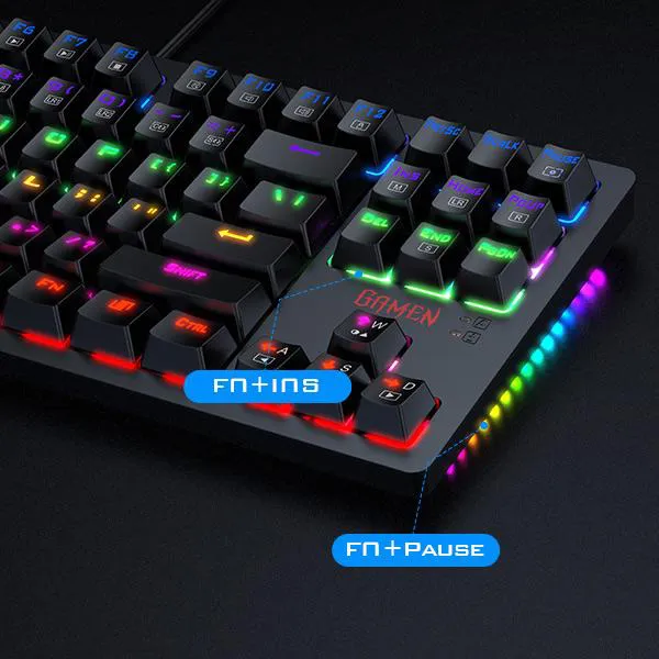 Bàn phím cơ Gaming LED RGB Titan II black