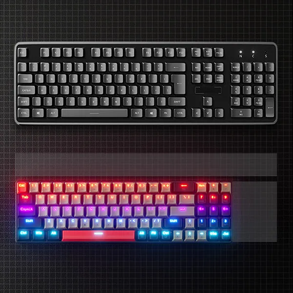 Bàn phím cơ Gaming đèn LED Titan Elite black