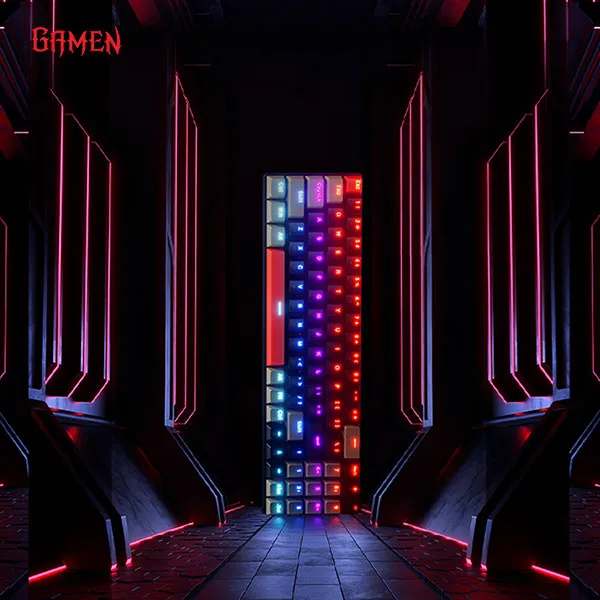 Bàn phím cơ Gaming đèn LED Titan Elite gray