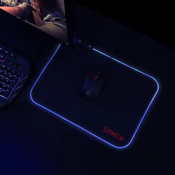 Miếng lót chuột Gaming hiệu ứng RGB GP-Halo black