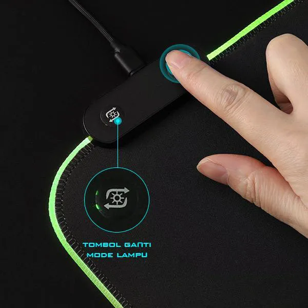 Miếng lót chuột Gaming hiệu ứng RGB GP-Halo black