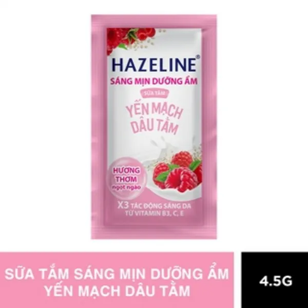 Sữa tắm Hazeline yến mạch dâu tằm 12x4.5g