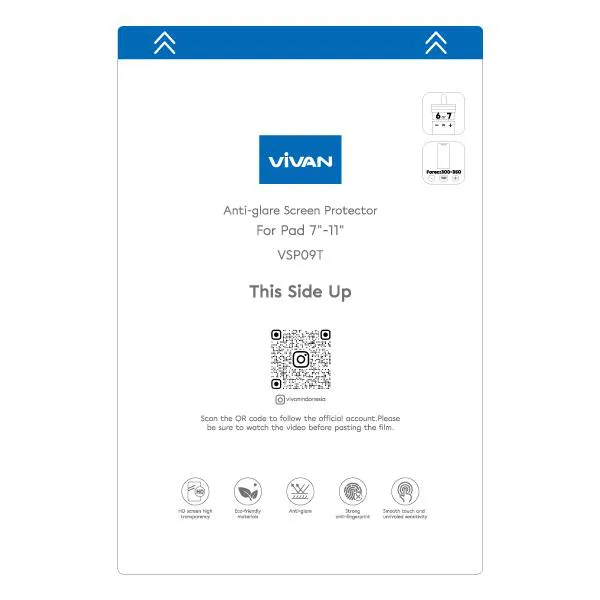 Phim dán chống bám vân tay cho iPad VSP09T Anti-glare