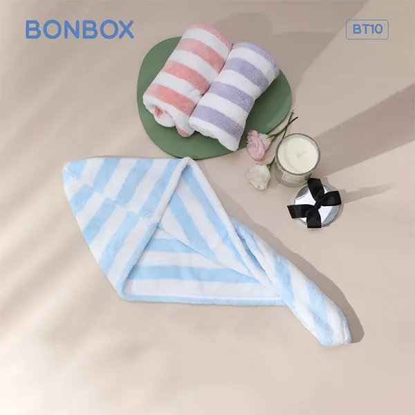 Khăn quấn tóc siêu thấm hút BT10 Blue