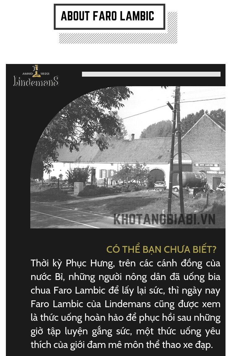 Mua bia chua thủ công Lindemans Faro Lambic Bỉ ở đâu tại tp. HCM?