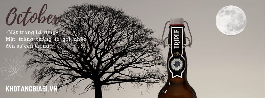 Biểu tượng bia Nữ tu Paix Dieu Trăng tròn tháng 10: « Trăng Lá rụng - Falling Leaf Moon»