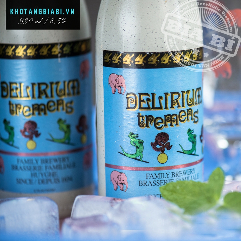 bia Bỉ chai sứ Delirium Tremens hiện đang là một trong những dòng bia được yêu chuộng hàng đầu trên thế giới và tại thị trường Việt Nam