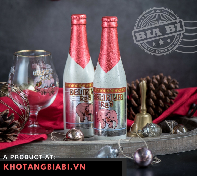 bia Bỉ chai sứ Delirium Red là dòng bia tráng miệng tuyệt hảo!