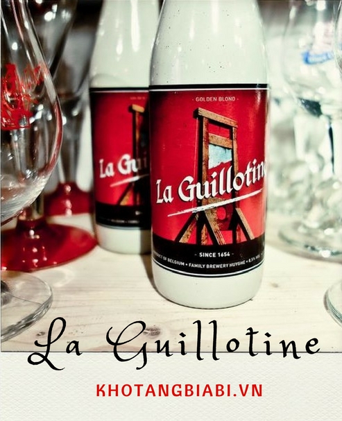 mua bia Bỉ chai sứ La Guillotine