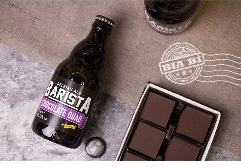 Bia đen Bỉ nặng độ Kasteel Barista Chocolate Quad 11%, 330ml