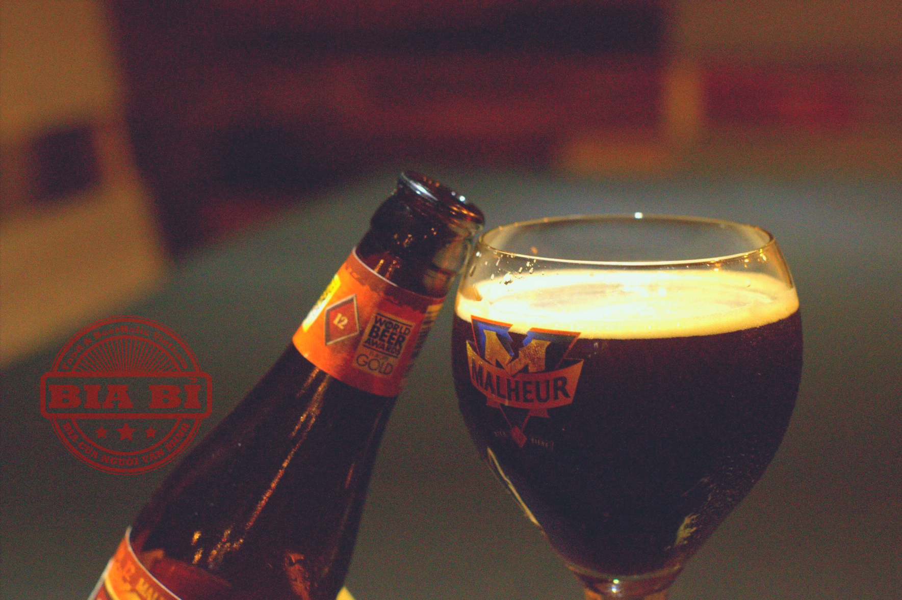 bia đen Bỉ nặng độ ngon nhất thế giới Malheur 12