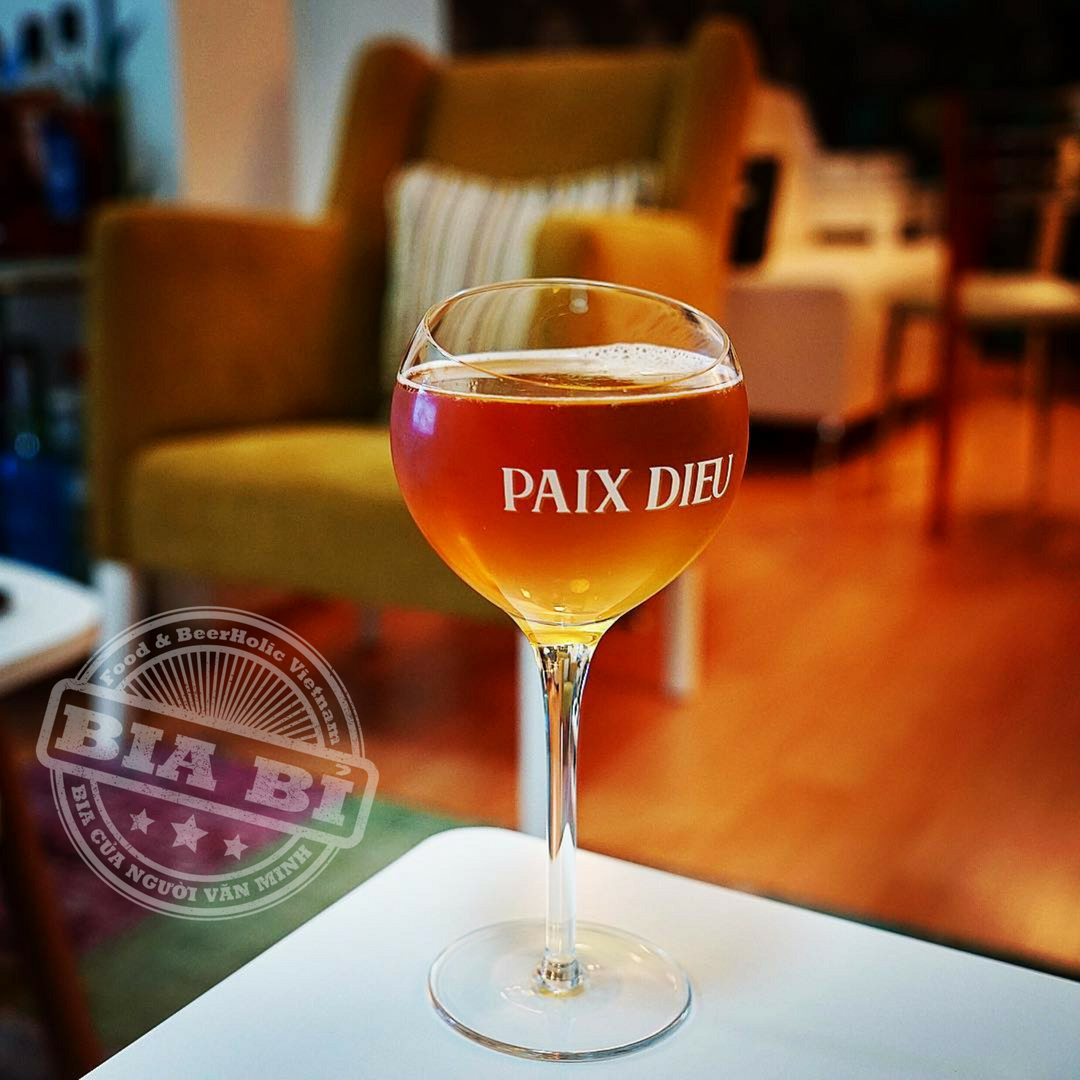 ly uống bia nữ tu Abbey Bỉ Paix Dieu - Dòng bia vàng 10 độ