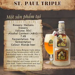 Bia chai sứ St. Paul Triple 7,6% - 500ml Kèm nắp bật - Cho những người yêu bia và yêu cái đẹp...