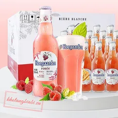 HOEGAARDEN ROSÉE 3,0% CHAI 248ML I Bia Bỉ phổ thông sản xuất nội địa VN