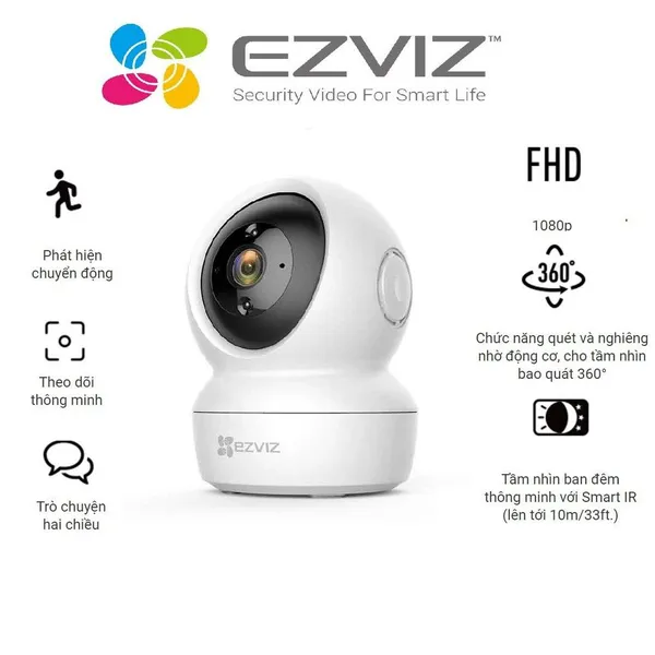 Camera Ezviz C6N Full 1080P wifi Smart IR