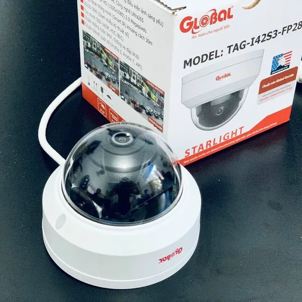 Camera IP Dome Global Starlight TAG-I42S3-FP28 2.0 Megapixel