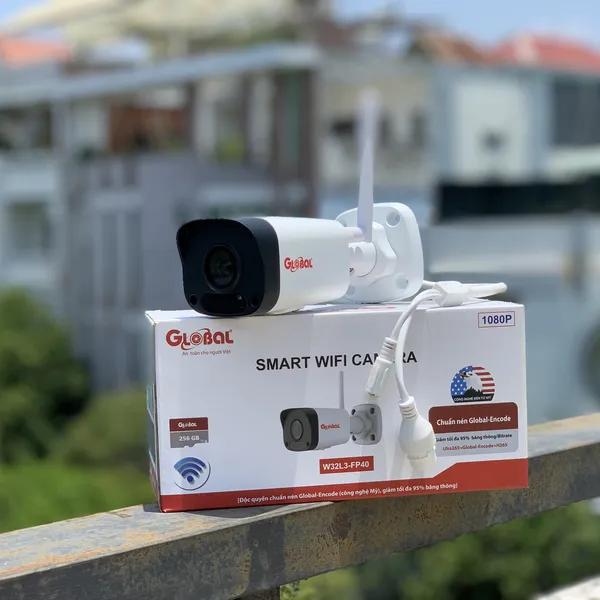 Camera IP Thân trụ Wi-Fi Global  TAG-I32L3-FP40-W 2.0 Megapixel
