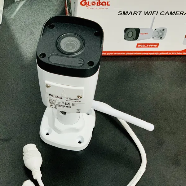 Camera IP Thân trụ Wi-Fi Global  TAG-I32L3-FP40-W 2.0 Megapixel