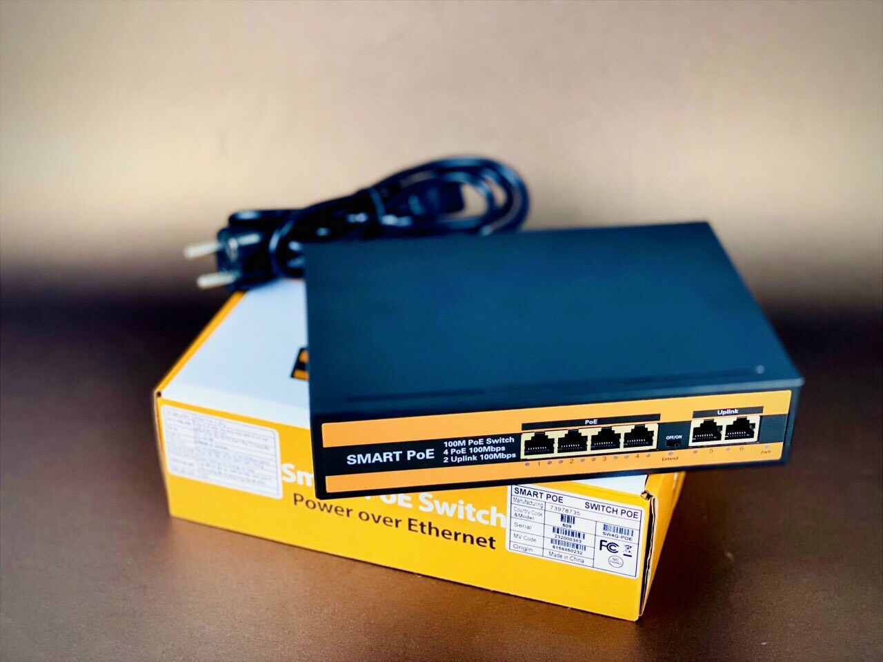 SWITCH SMART POE 4 PORT + 2 UPLINK