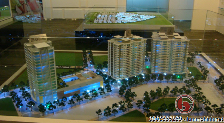 Đèn chiếu sáng mô hình mô phỏng sự sôi động của 1 khu chung cư khi đêm xuống Đèn chiếu sáng mô hình mô phỏng sự sôi động của 1 khu chung cư khi đêm xuống