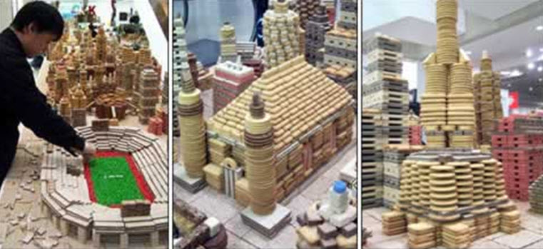 Song Dong trong giai đoạn làm mô hình của mình Song Dong trong giai đoạn làm mô hình của mình