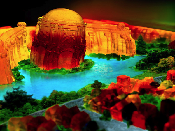 Các mô hình kiến trúc bằng kẹo gum không bền và nhanh chóng bị biến dạng trong thời gian ngắn Các mô hình kiến trúc bằng kẹo gum không bền và nhanh chóng bị biến dạng trong thời gian ngắn