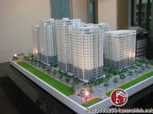 Mô hình tổng thể chung cư được thiết kế đẹp mắt. Mô hình tổng thể chung cư được thiết kế đẹp mắt.