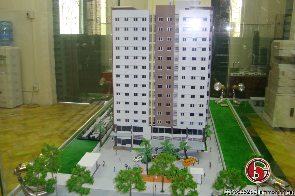 Mô hình kiến trúc khu chung cư 15 tầng Mô hình kiến trúc khu chung cư 15 tầng