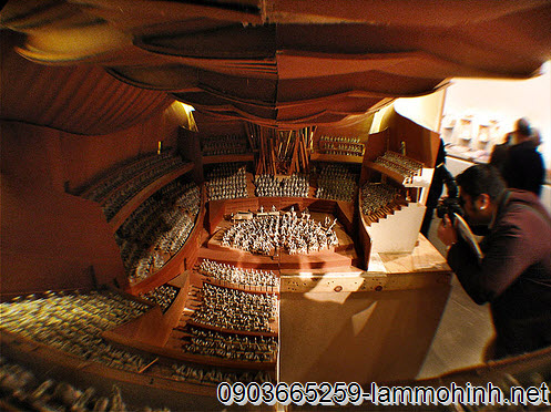 Nội thất phòng hào nhạc bên trong mô hình kiến trúc bảo tàng Disney Nội thất phòng hào nhạc bên trong mô hình kiến trúc bảo tàng Disney