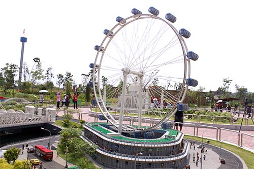 Mô hình kiến trúc Singapore Flyer của quốc đảo sư tử Mô hình kiến trúc Singapore Flyer của quốc đảo sư tử