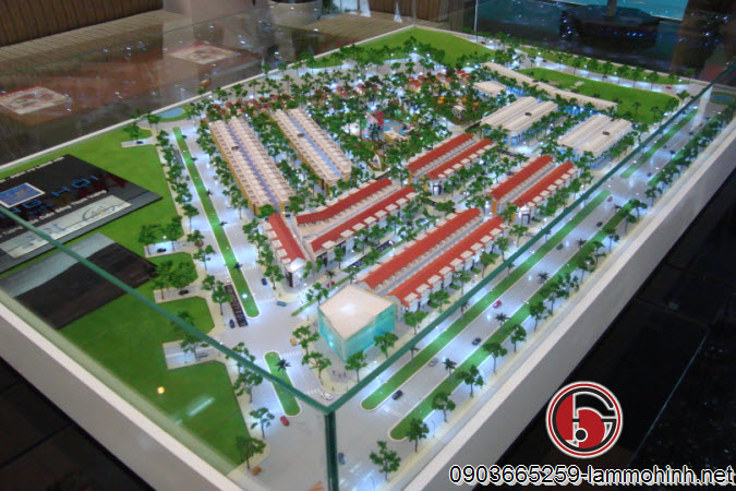 Toàn cảnh mô hình kiến trúc Long Hội City nhìn từ giao lộ  Toàn cảnh mô hình kiến trúc Long Hội City nhìn từ giao lộ