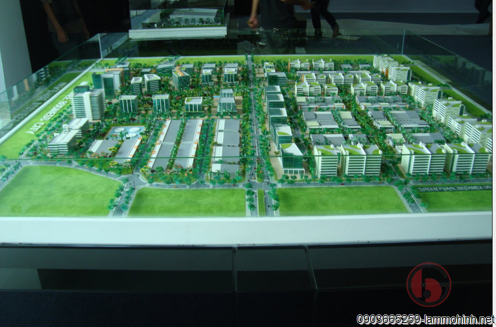 Mô hình kiến trúc khu công nghệ cao mapletree nhìn từ hướng Đông Mô hình kiến trúc khu công nghệ cao mapletree nhìn từ hướng Đông