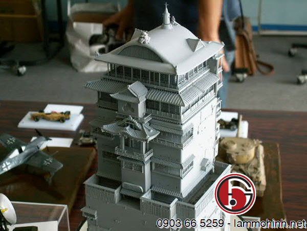 Mô hình kiến trúc nhà tắm Yubata trước giai đoạn hoàn thiện Mô hình kiến trúc nhà tắm Yubata trước giai đoạn hoàn thiện