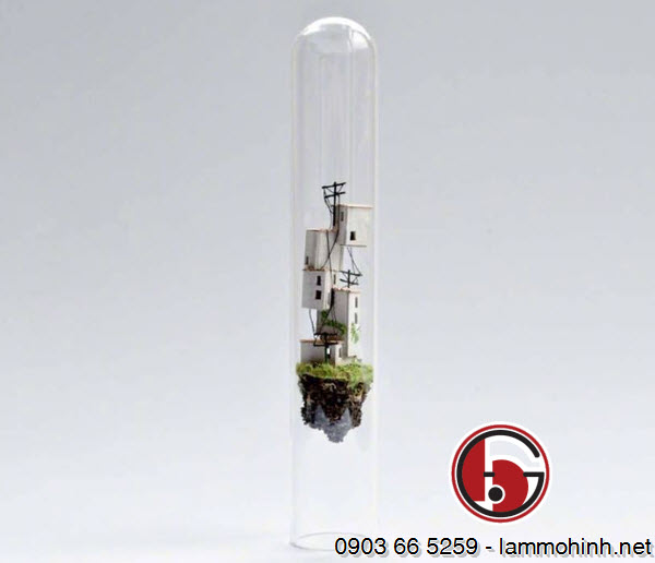 Các mô hình kiến trúc trúc của Rosa khiến cho người xem có cảm giác mọi thứ dường như đang lơ lững Các mô hình kiến trúc trúc của Rosa khiến cho người xem có cảm giác mọi thứ dường như đang lơ lững