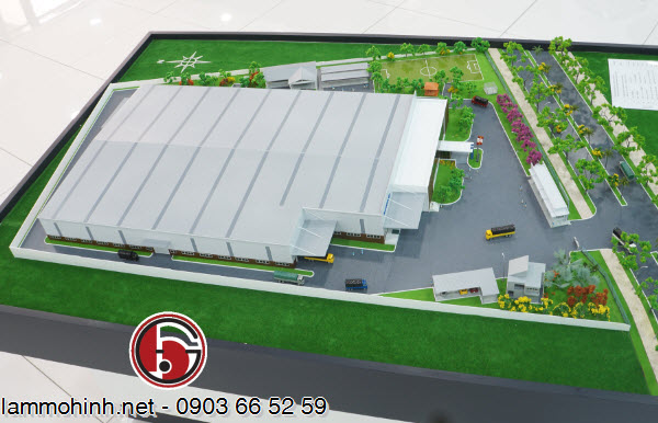 Mô hình kiến trúc nhà máy Fujita nhìn từ bên trên Mô hình kiến trúc nhà máy Fujita nhìn từ bên trên