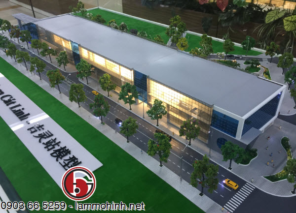 Mô hình kiến trúc nhà ga Cát Linh nhìn từ giao lộ Hào Nam - Cát Linh - Giảng Võ Mô hình kiến trúc nhà ga Cát Linh nhìn từ giao lộ Hào Nam - Cát Linh - Giảng Võ