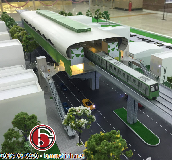 Mô hình kiến trúc nhà ga La Khê - Tỷ lệ: 1/150 Mô hình kiến trúc nhà ga La Khê - Tỷ lệ: 1/150